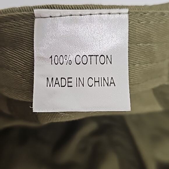 Ariat Unisex 100% Cotton Olive Green Adjustable Spellout Logo Baseball Cap Hat - Picture 6 of 7